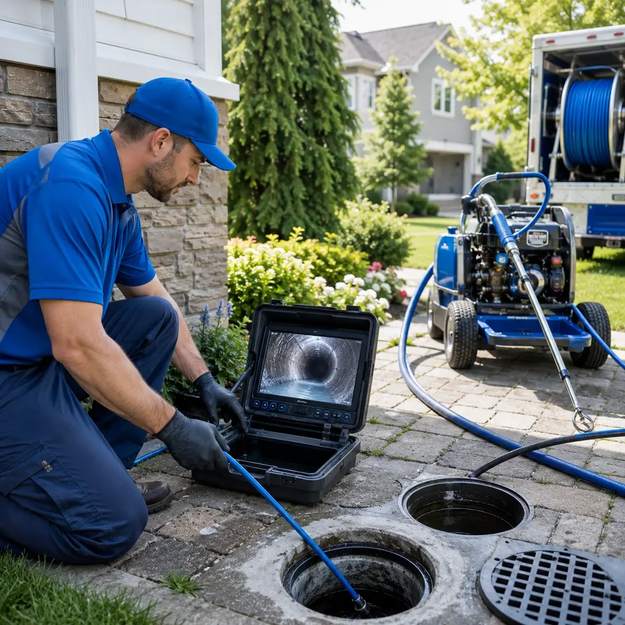 Outdoor drain cleaning professionals serving Cleburne, TX